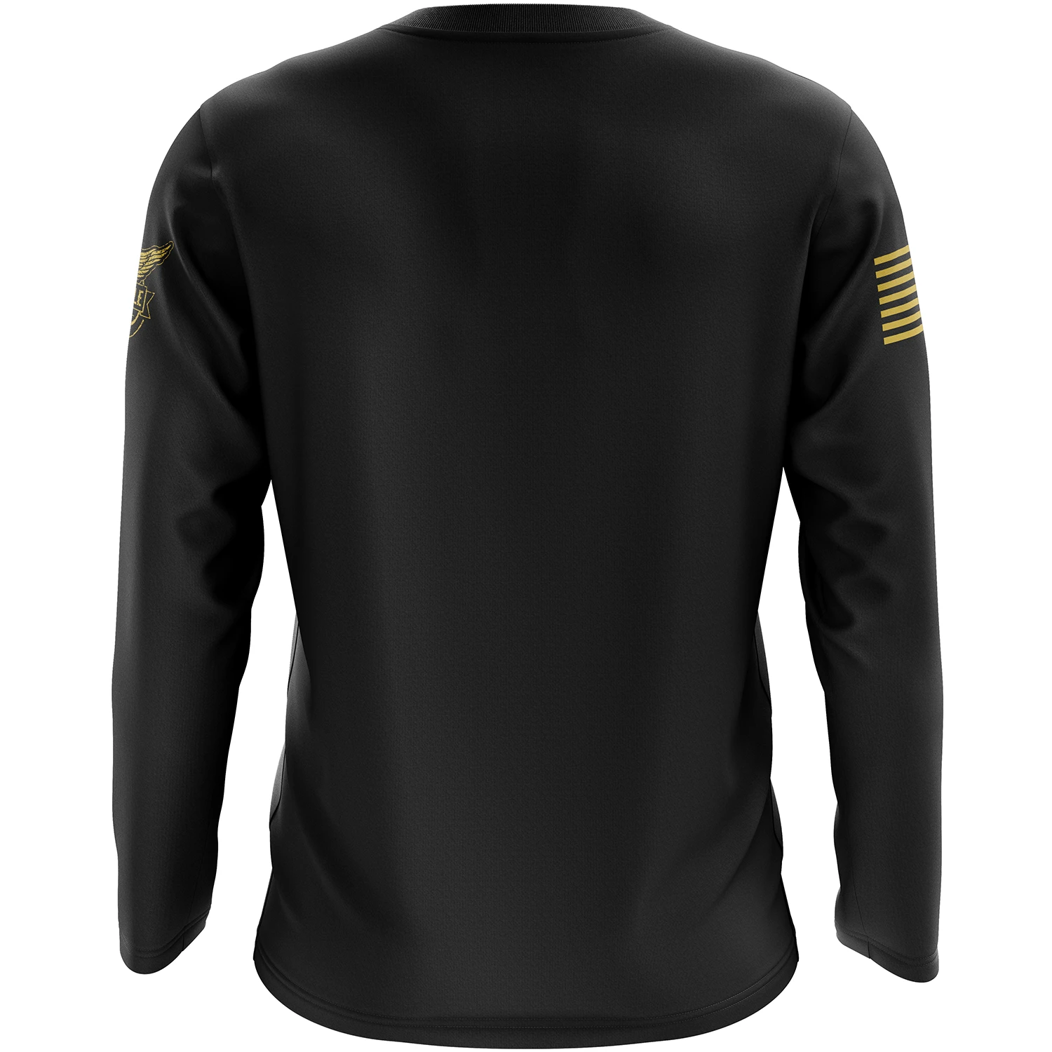 Basic - Black + Gold Long Sleeve Shirt - Image 2