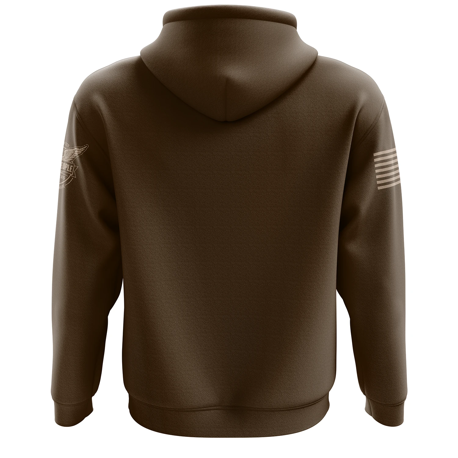 Basic - Brown + Tan Hoodie - Image 2