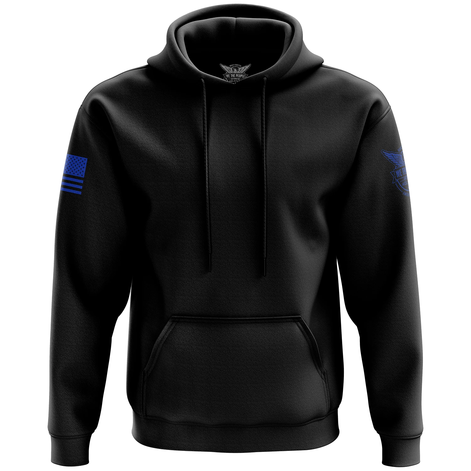 Basic - Black + Blue Hoodie - Image 3