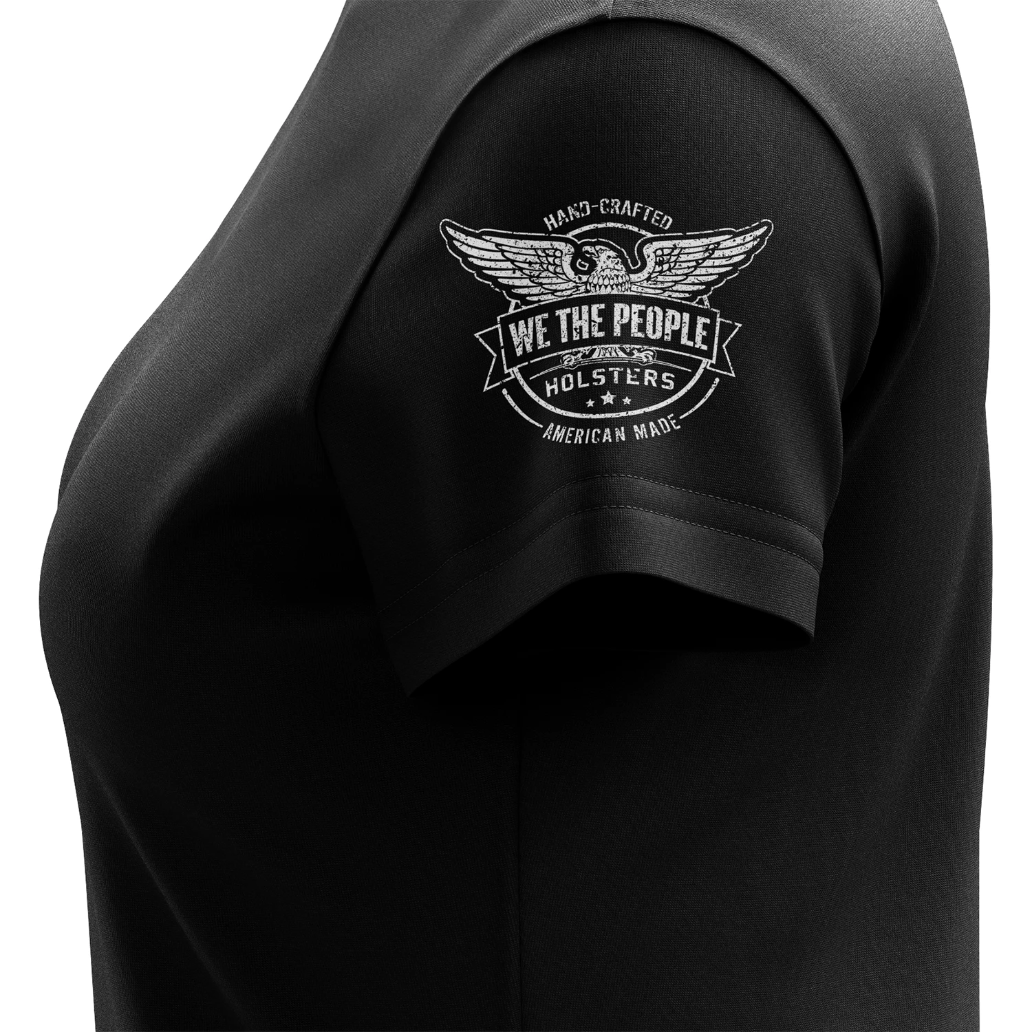 Basic - Black + White Women's Short Sleeve Shirt - Image 4