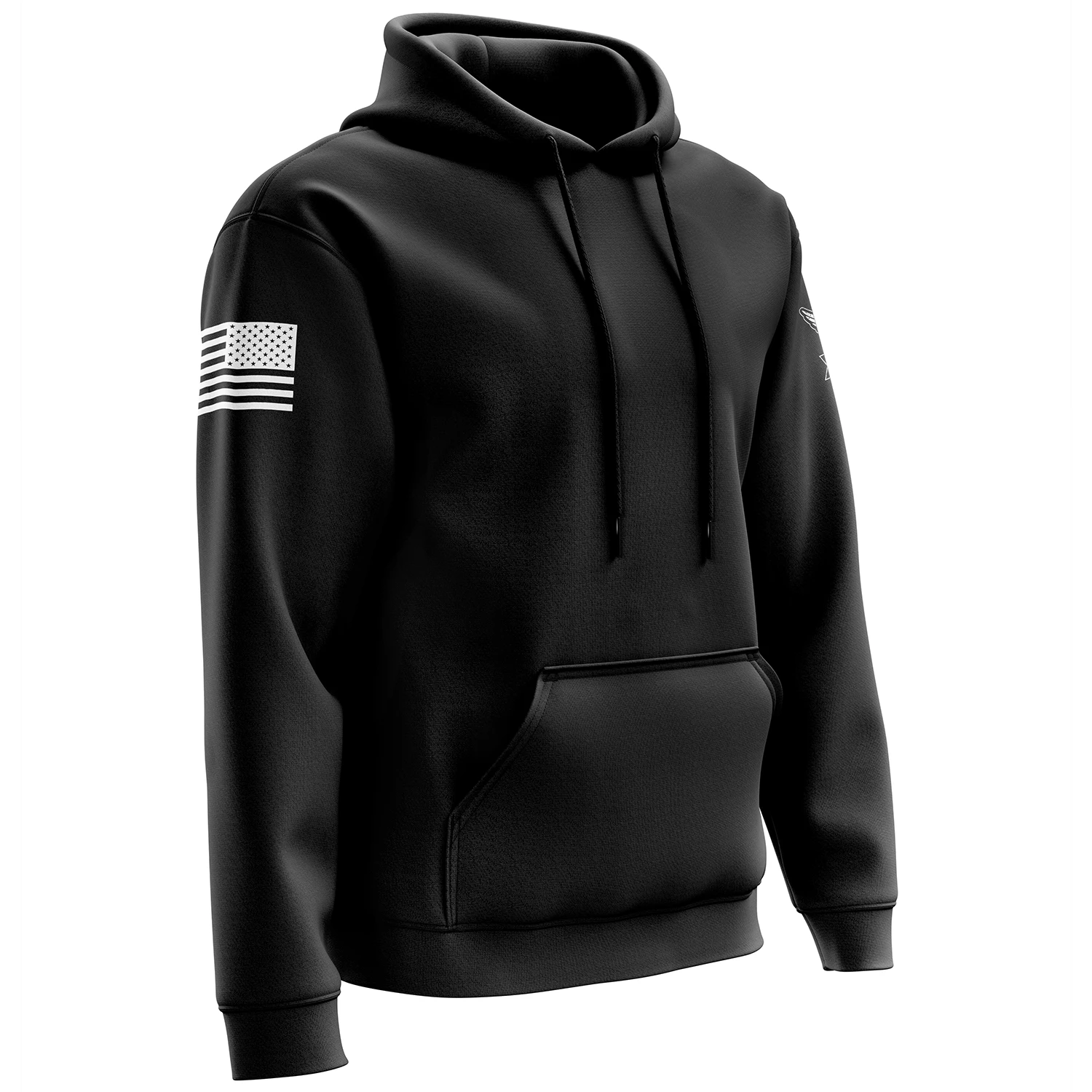 Basic - Black + White Hoodie - Image 4