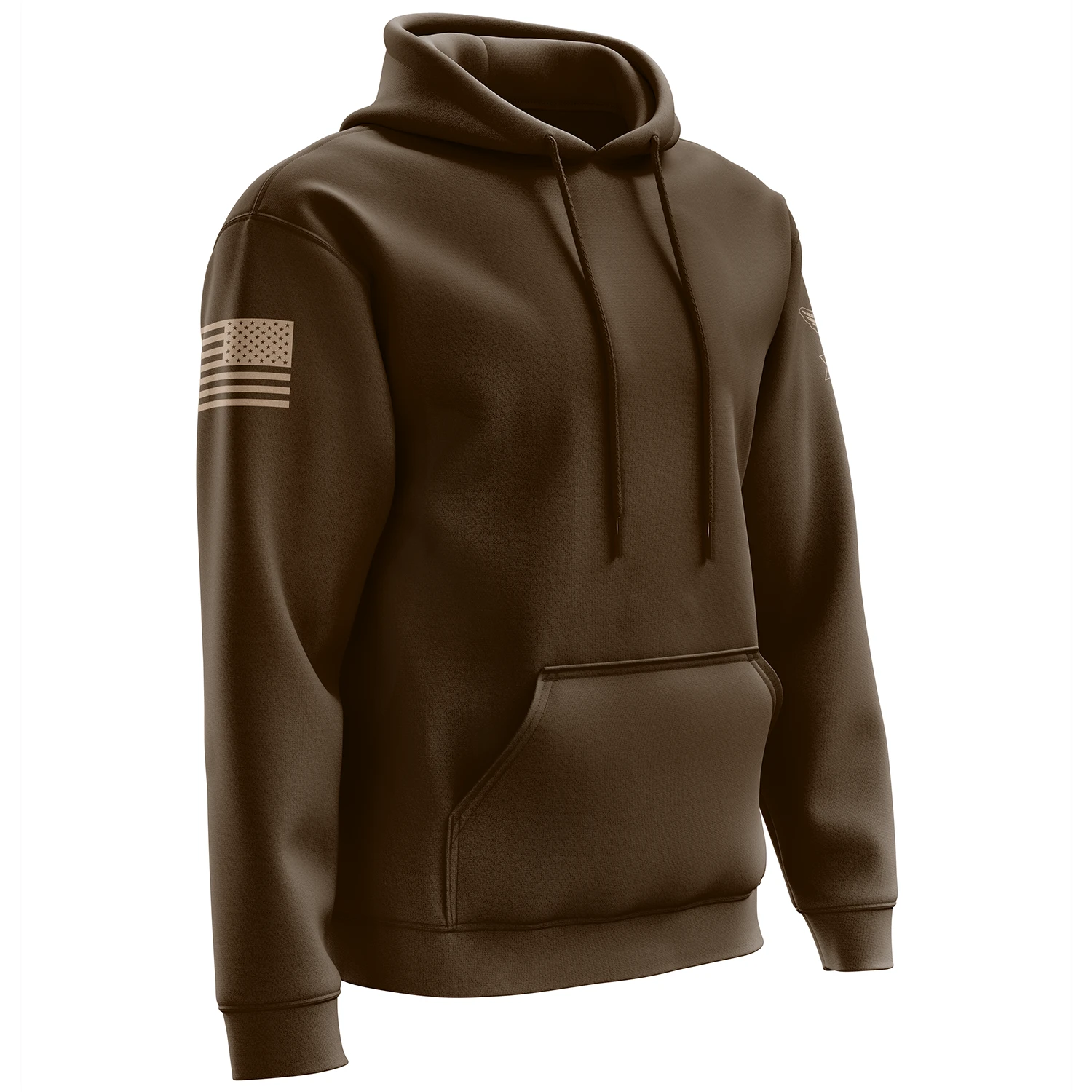 Basic - Brown + Tan Hoodie - Image 4