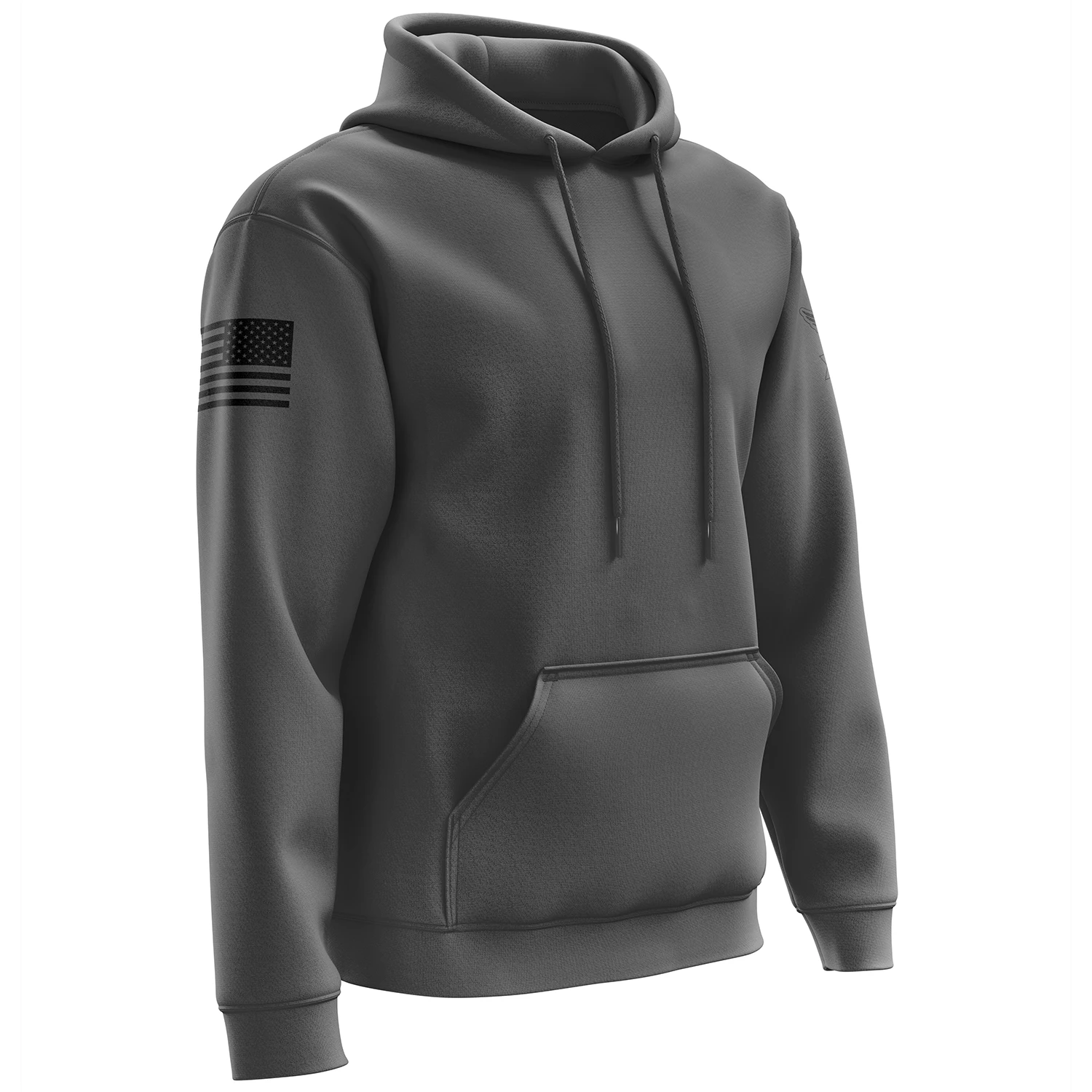 Basic - Charcoal + Black Hoodie - Image 4