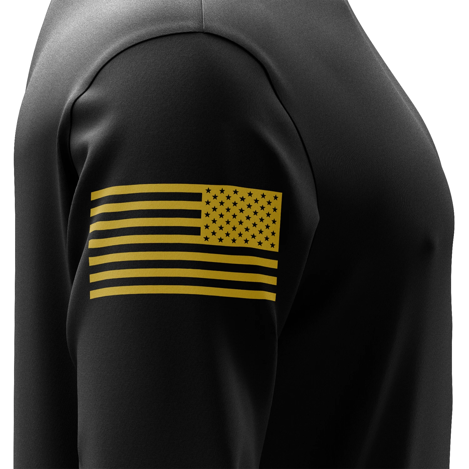 Basic - Black + Gold Long Sleeve Shirt - Image 5