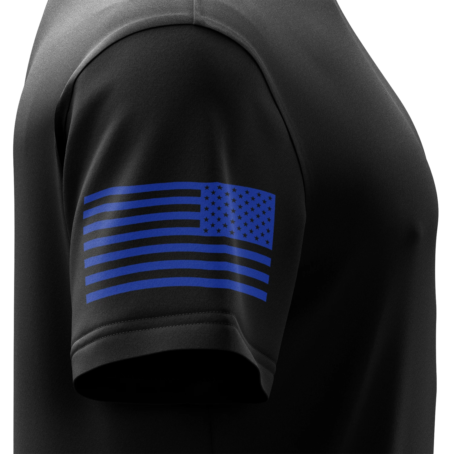 Basic - Black + Blue Short Sleeve Shirt - Image 5