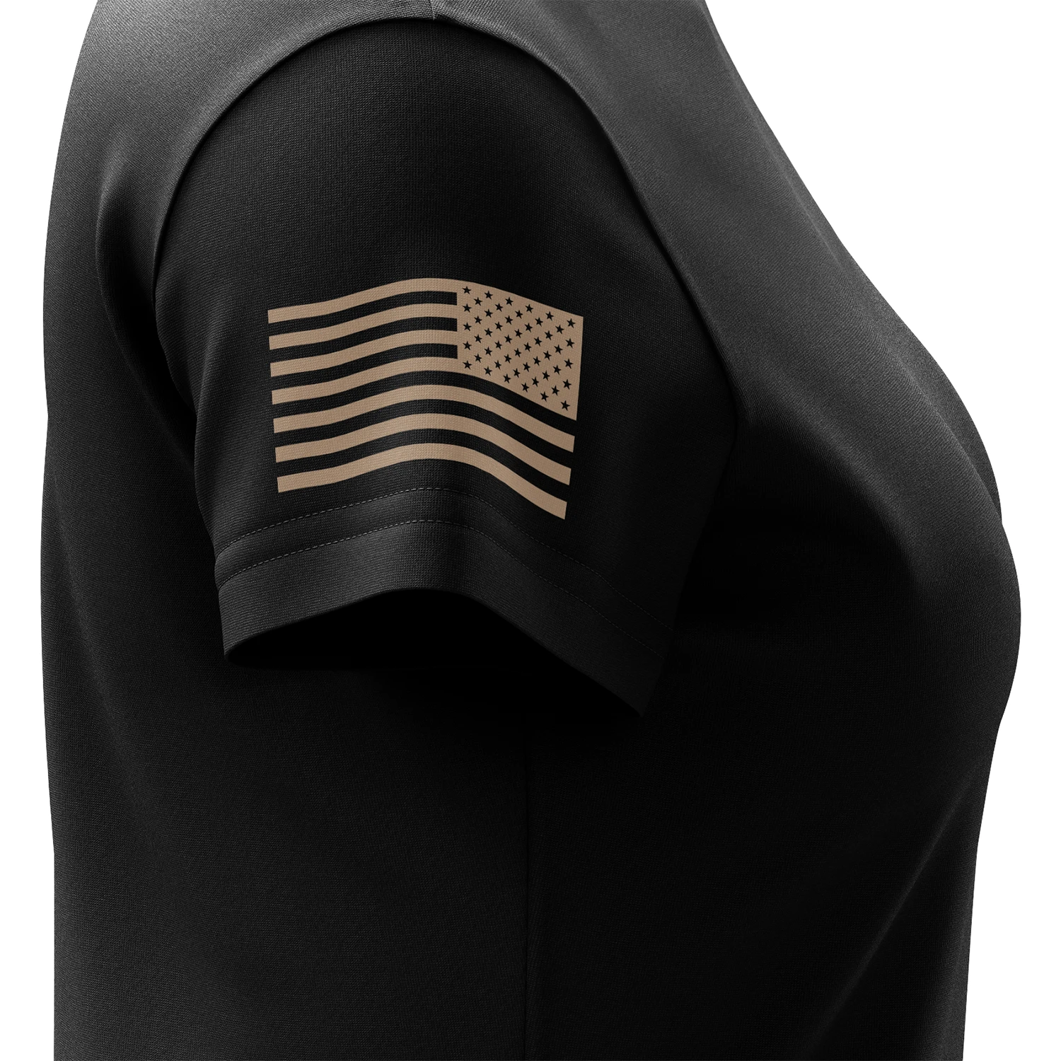 Basic - Black + Tan Women's Short Sleeve Shirt - Image 5