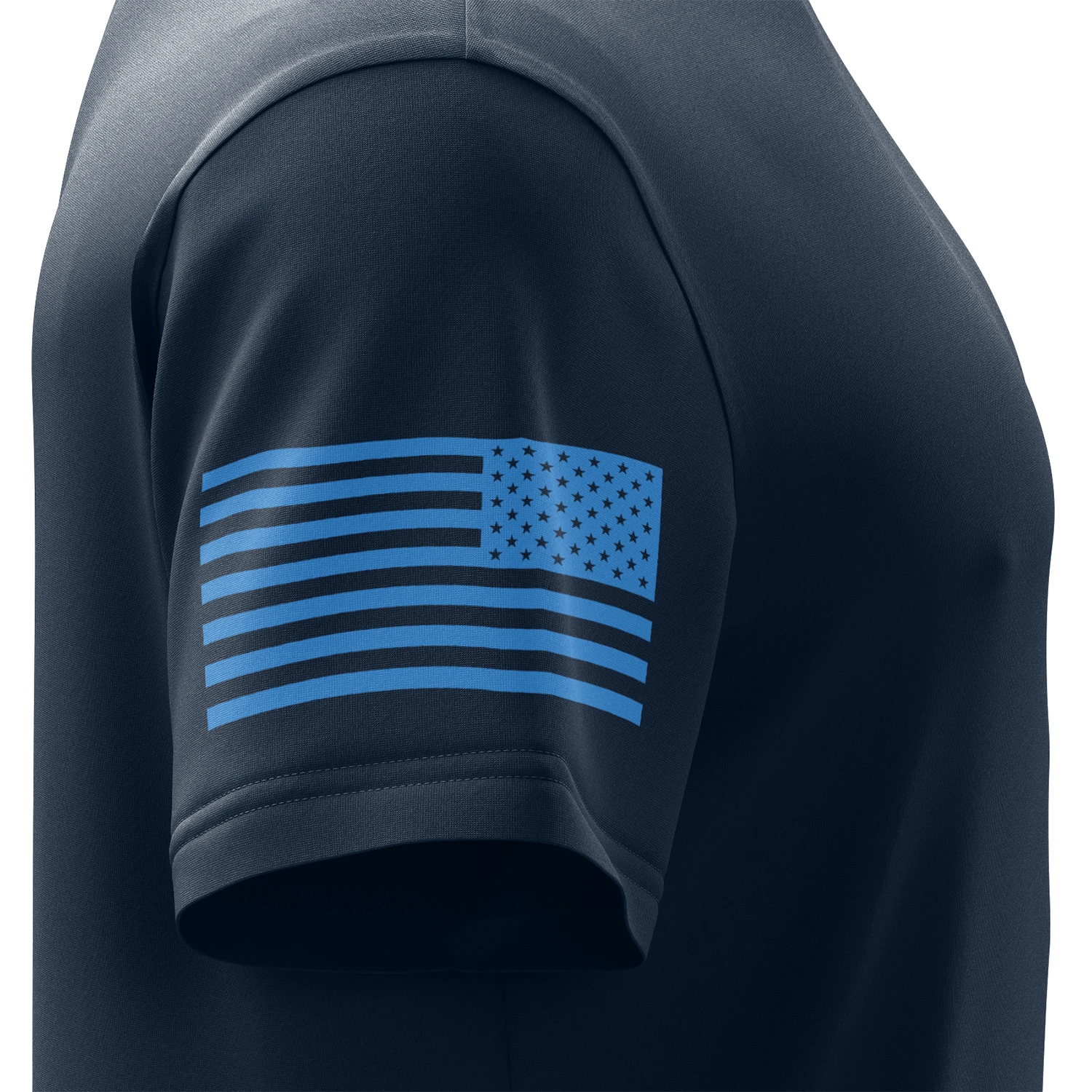 Basic - Navy Blue + Steel Blue Short Sleeve Shirt - Image 5