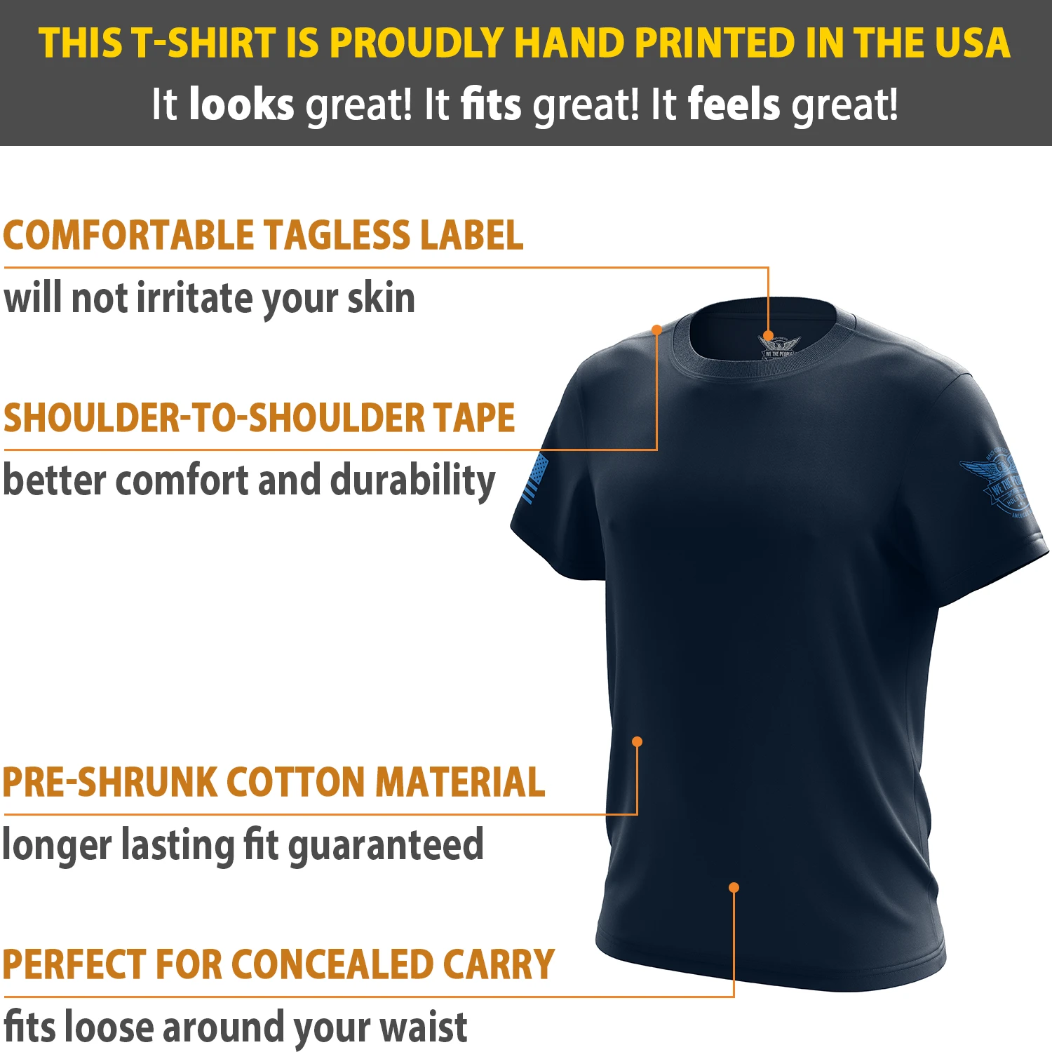 Basic - Navy Blue + Steel Blue Short Sleeve Shirt - Image 6