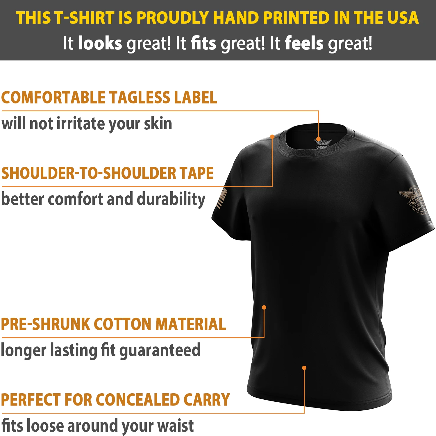 Basic - Black + Tan Short Sleeve Shirt - Image 6