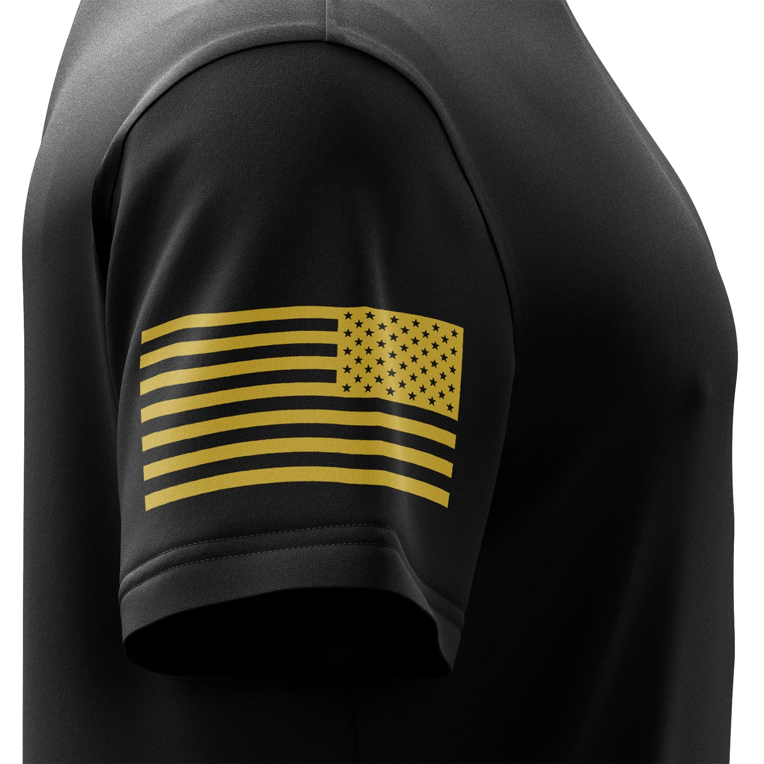 Basic - Black + Gold Short Sleeve Shirt - Image 5