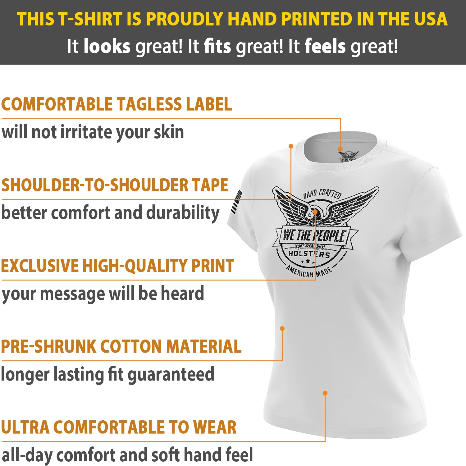 We The People Holsters Logo Women's Short Sleeve Shirt - Image 12