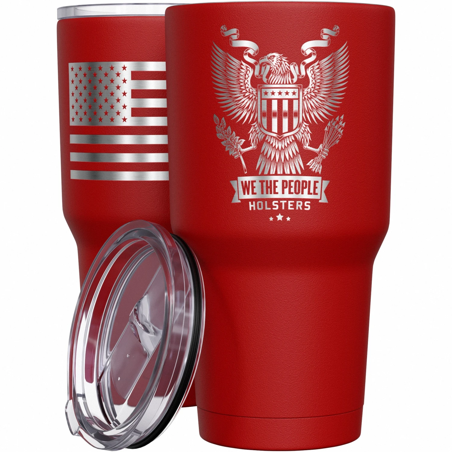 WTP Heraldic Eagle + American Flag Stainless Steel Tumbler - Image 8