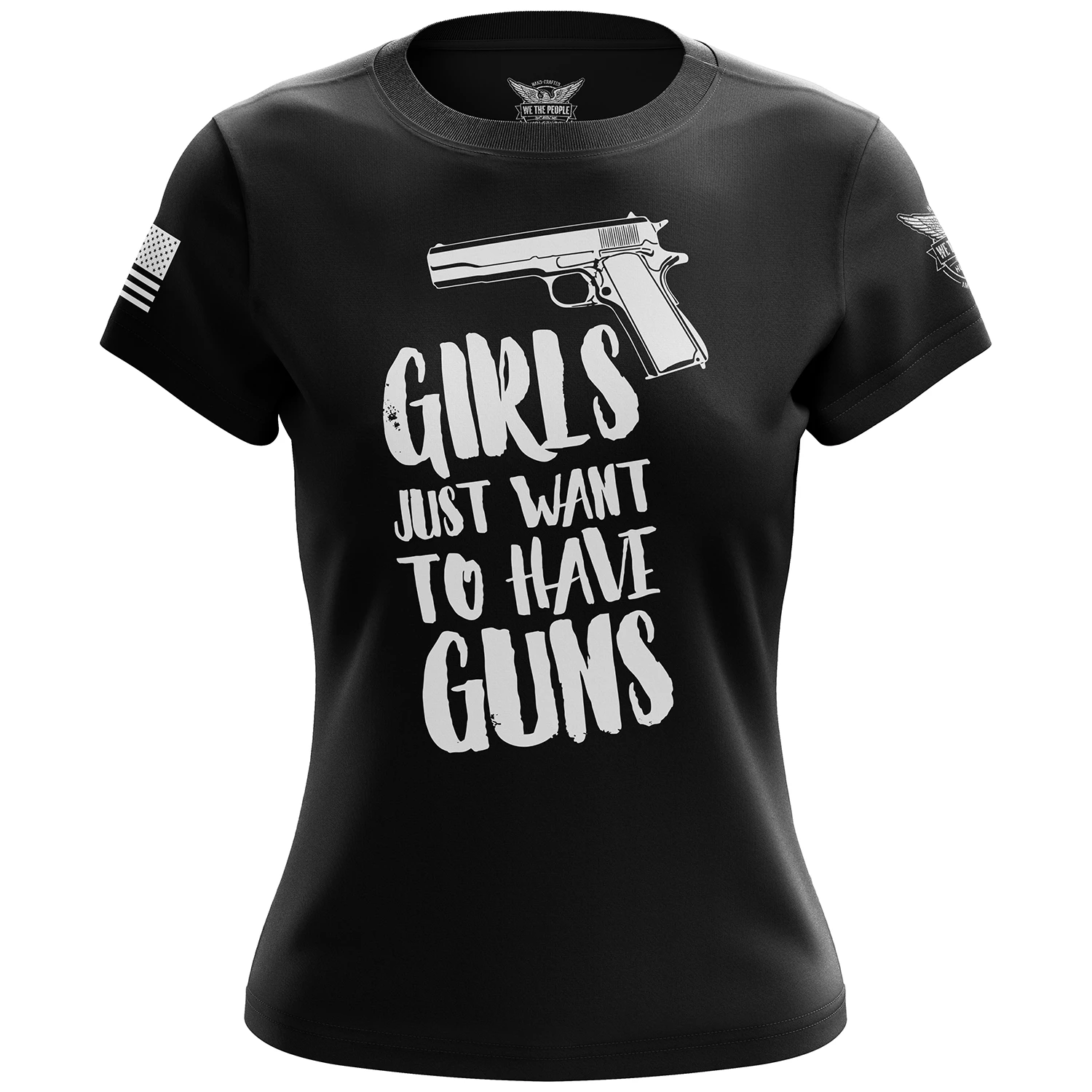 Girls Just Want To Have Guns Women's Short Sleeve Shirt