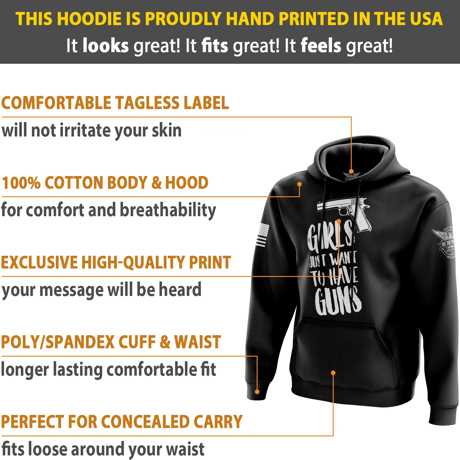 Girls Just Want To Have Guns Hoodie - Image 5