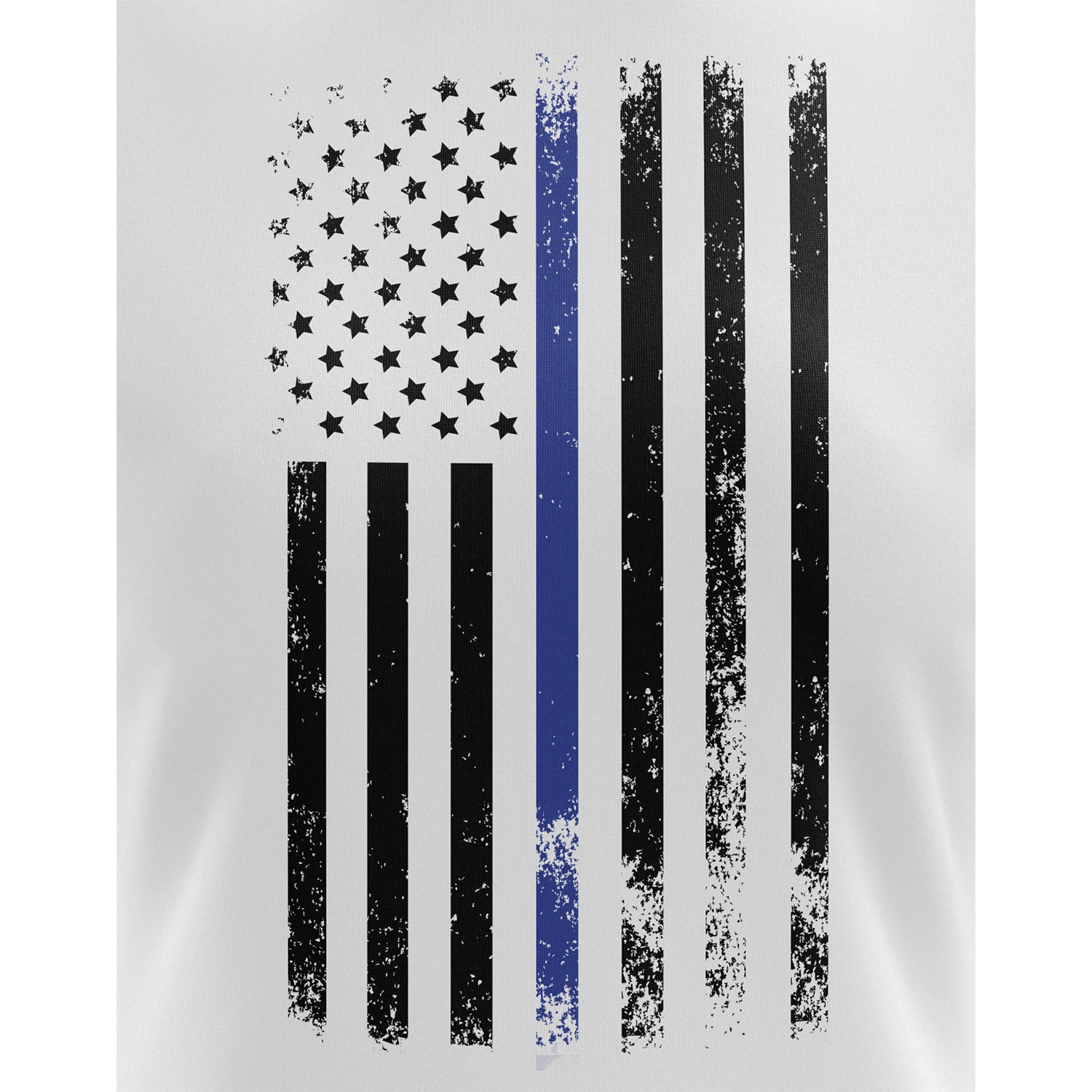 American Flag Thin Blue Line Women's Short Sleeve Shirt - Image 9
