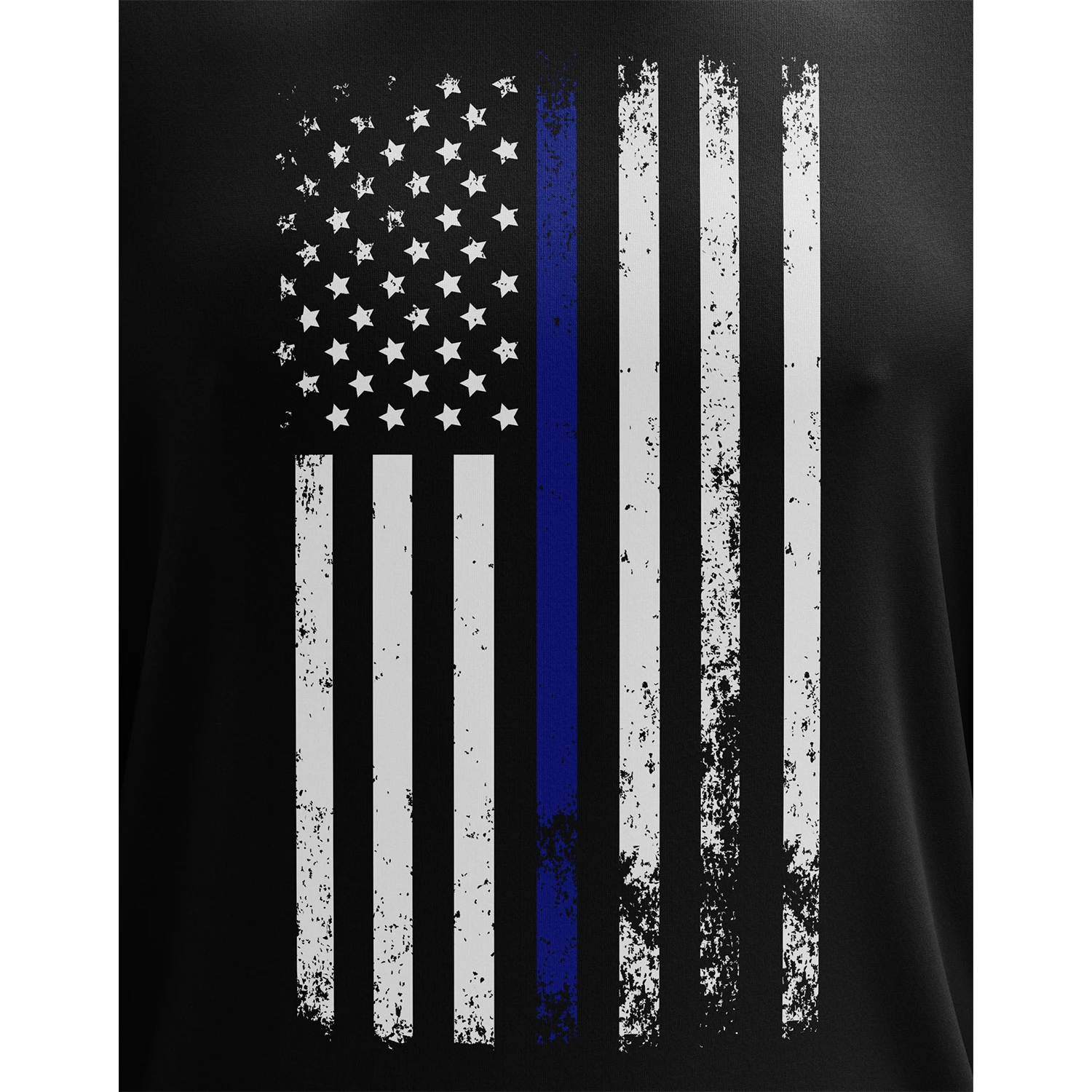 American Flag Thin Blue Line Long Sleeve Shirt - Image 3
