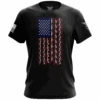 American Flag In Guns - Patriotic Colors Short Sleeve Shirt