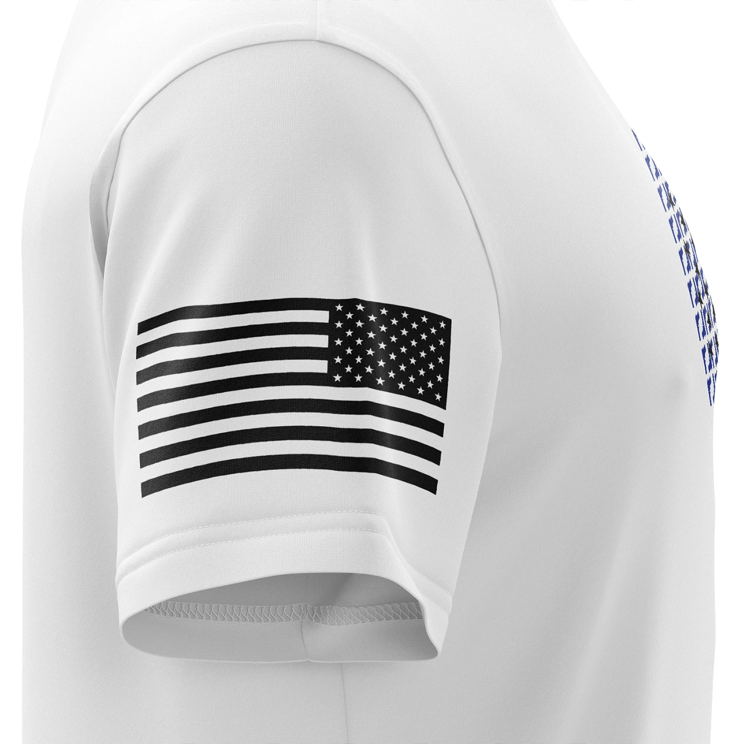 American Flag In Guns - Patriotic Colors Short Sleeve Shirt - Image 11