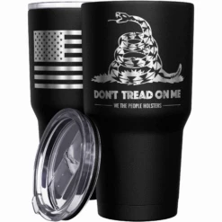 Gadsden Flag Dont Tread On Me Stainless Steel Tumbler