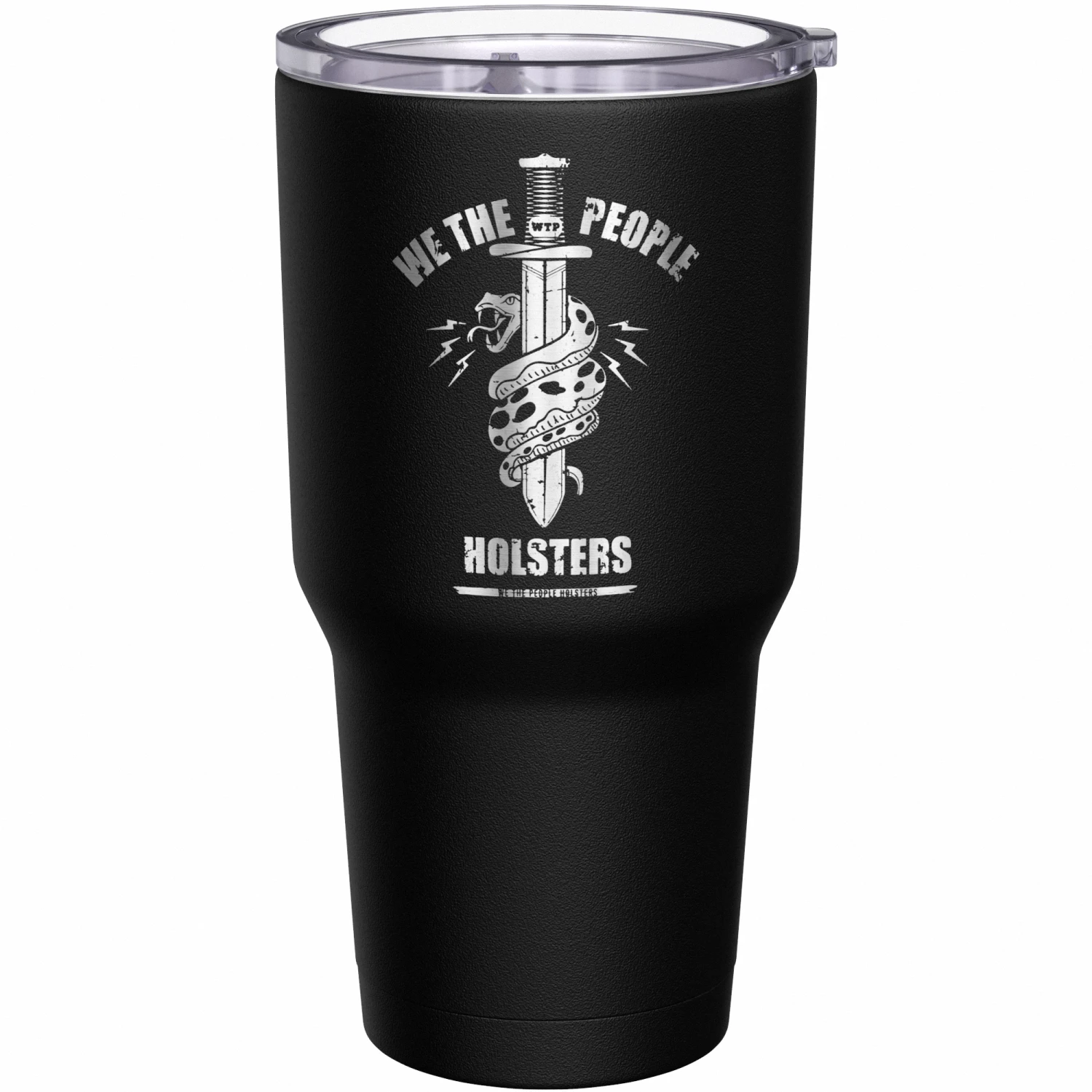 We The People Snake Logo + American Flag Stainless Steel Tumbler - Image 2