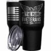 We The People Are Veterans + American Flag Stainless Steel Tumbler
