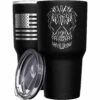 Gun Skull Stainless Steel Tumbler