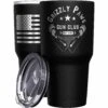 Grizzly Paws Gun Club + American Flag Stainless Steel Tumbler