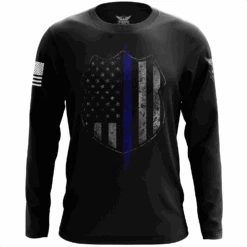 Thin Blue Line Flag Long Sleeve Shirt