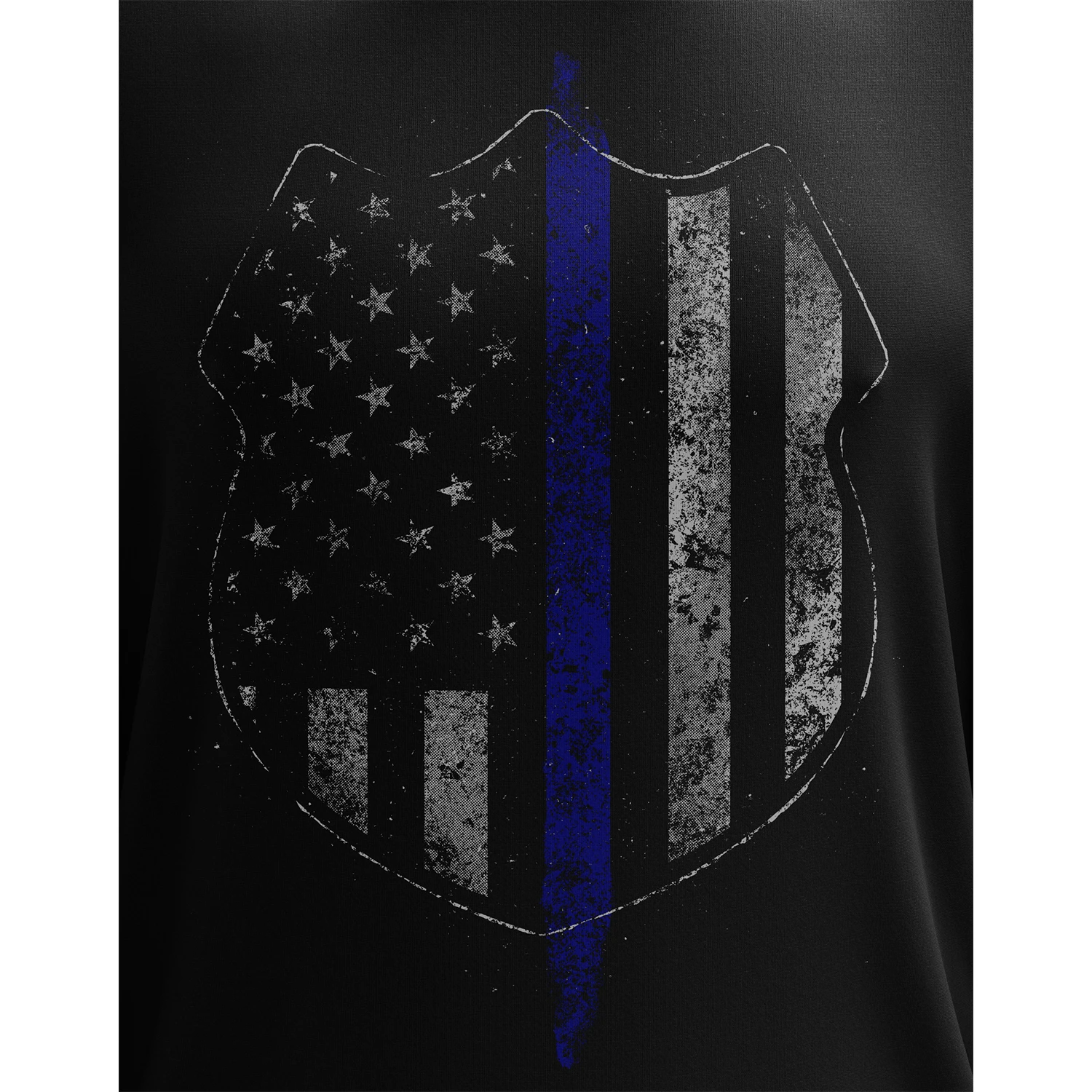 Thin Blue Line Flag Long Sleeve Shirt - Image 3
