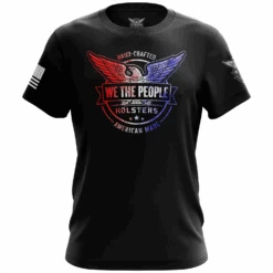 We The People Holsters Distressed Flag Logo Short Sleeve Shirt