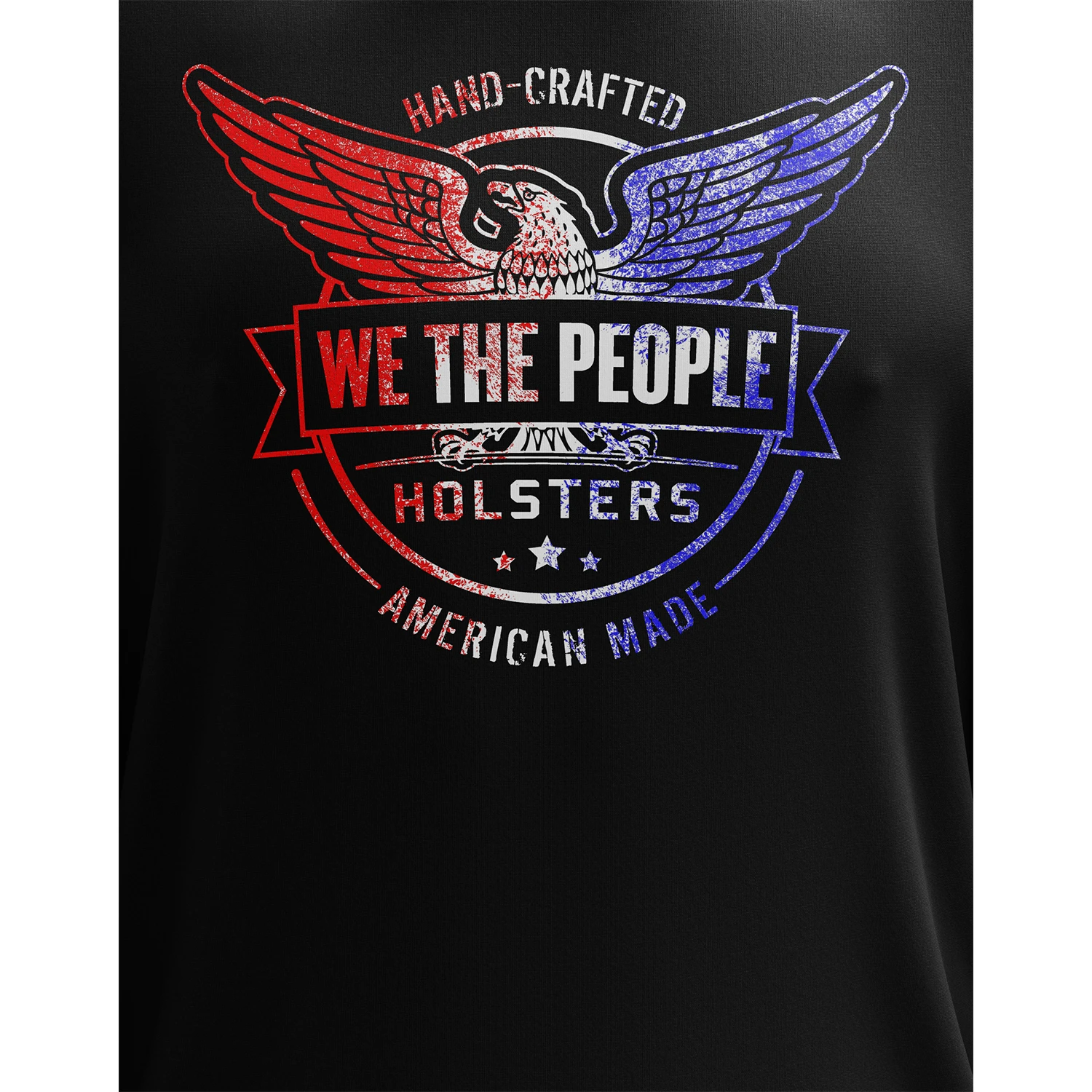 We The People Holsters Distressed Flag Logo Long Sleeve Shirt - Image 3