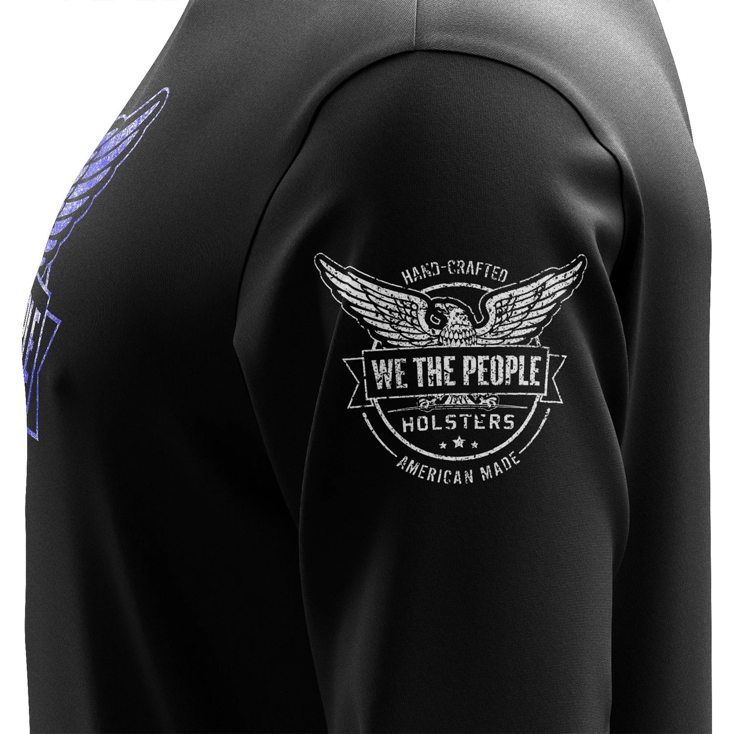 We The People Holsters Distressed Flag Logo Long Sleeve Shirt - Image 4