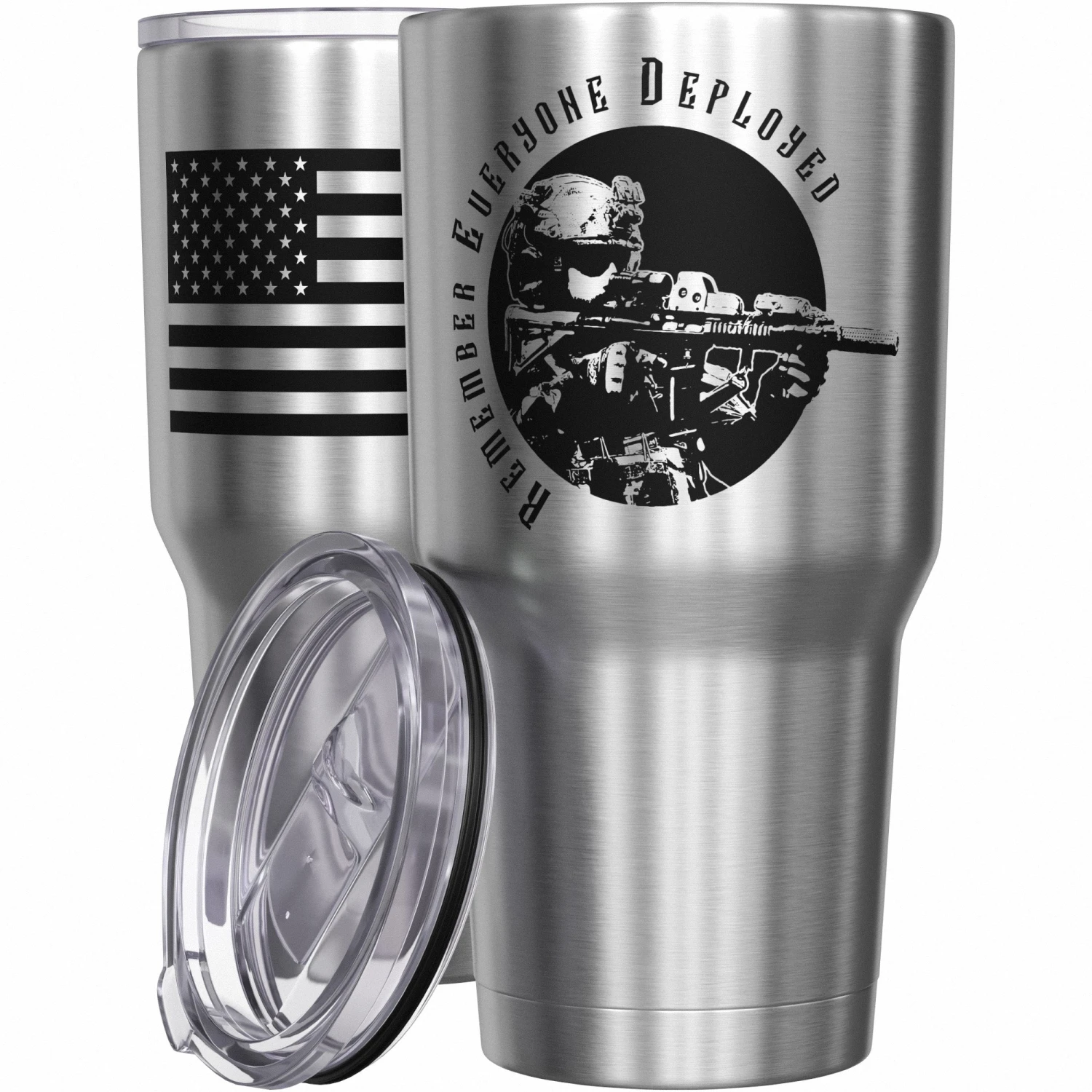 Remember Everyone Deployed (R.E.D.) Stainless Steel Tumbler - Image 7