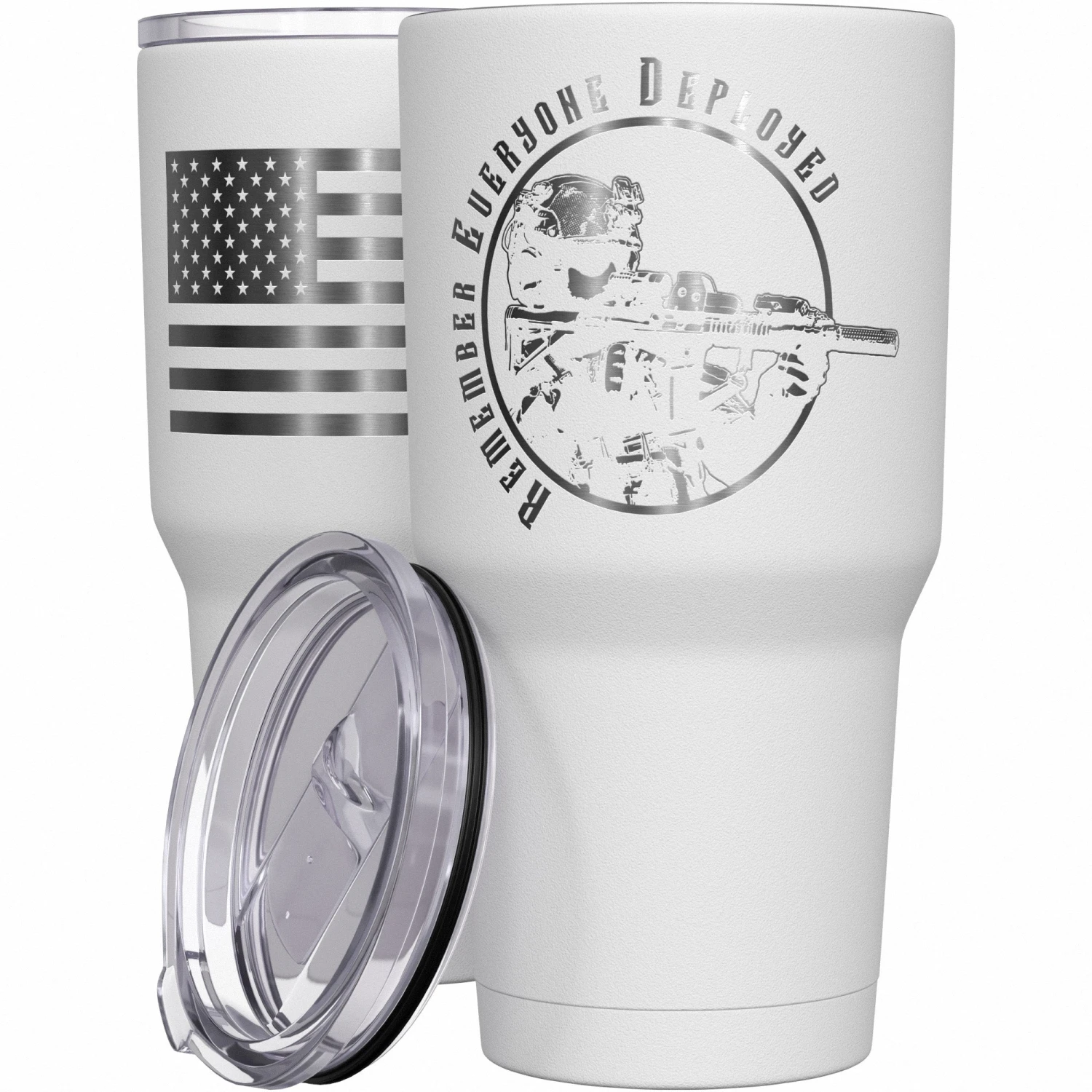Remember Everyone Deployed (R.E.D.) Stainless Steel Tumbler - Image 9
