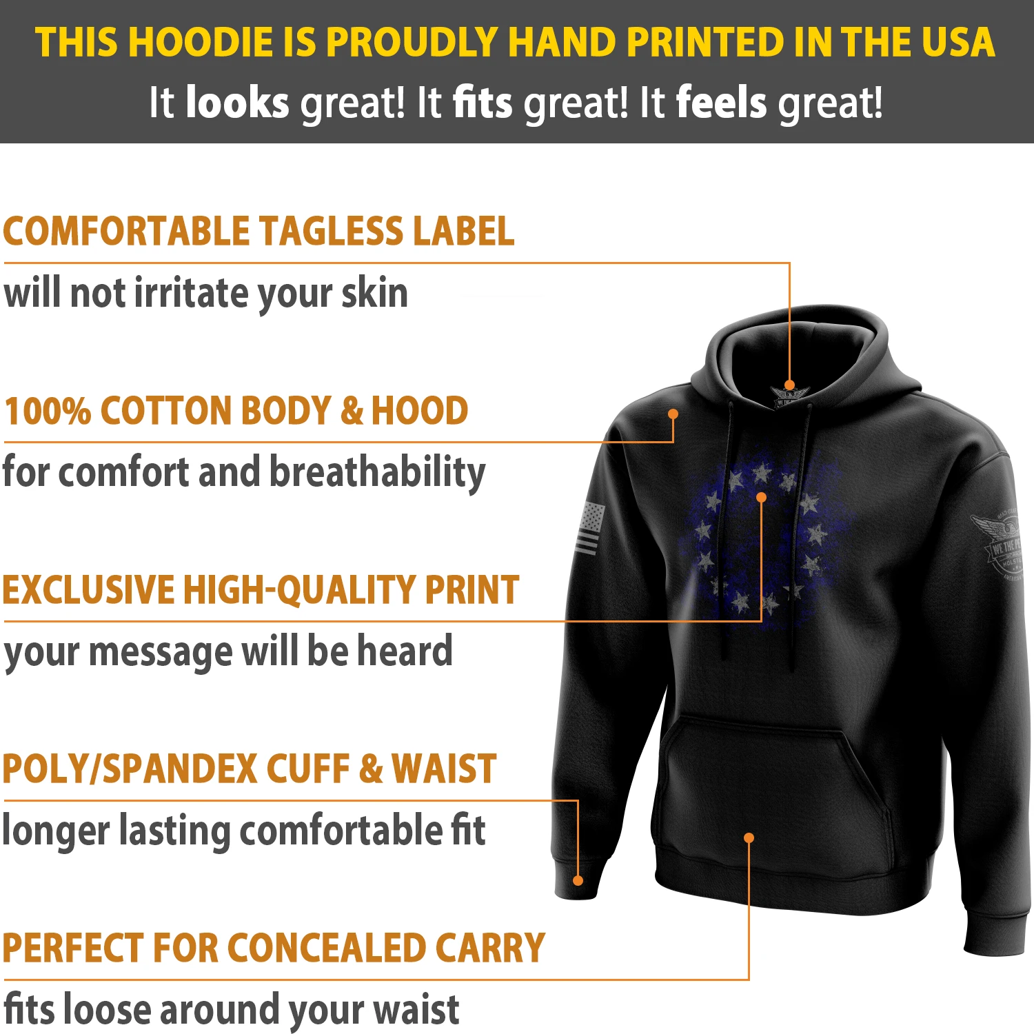 Betsy Ross Flag 2.0 Hoodie - Image 5