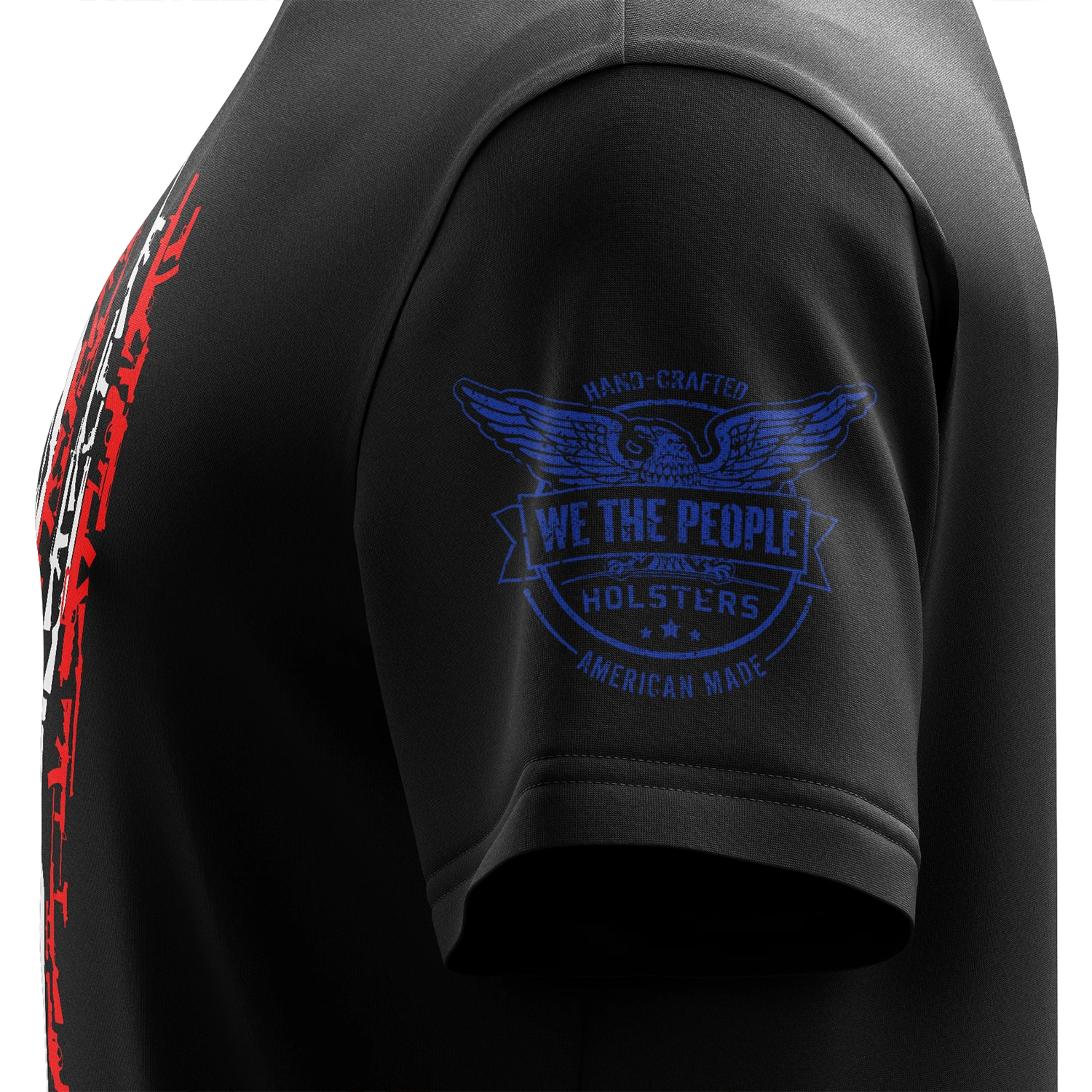 American Flag In Guns 2.0 Short Sleeve Shirt - Image 4