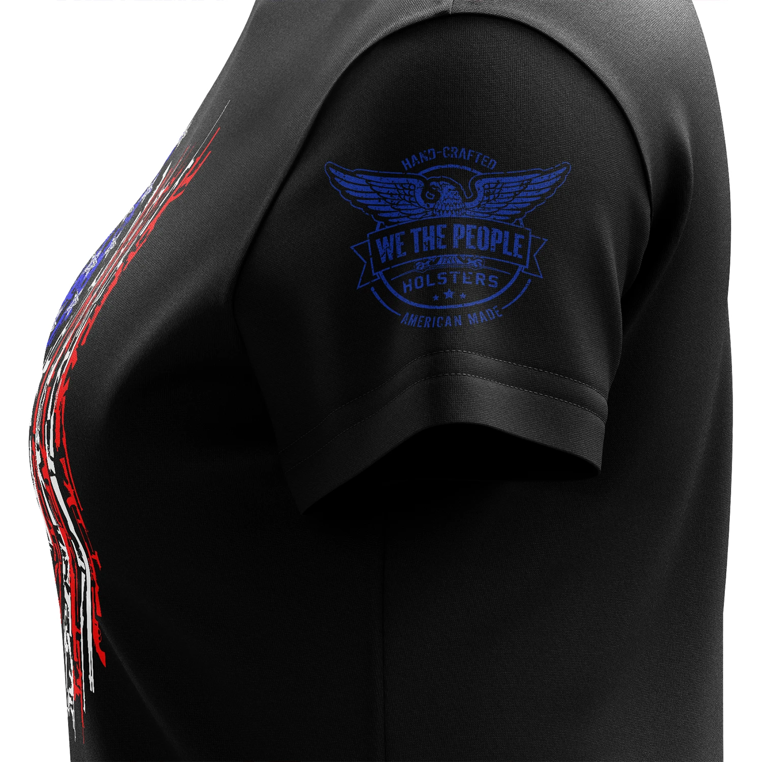 American Flag In Guns 2.0 Women's Short Sleeve Shirt - Image 4