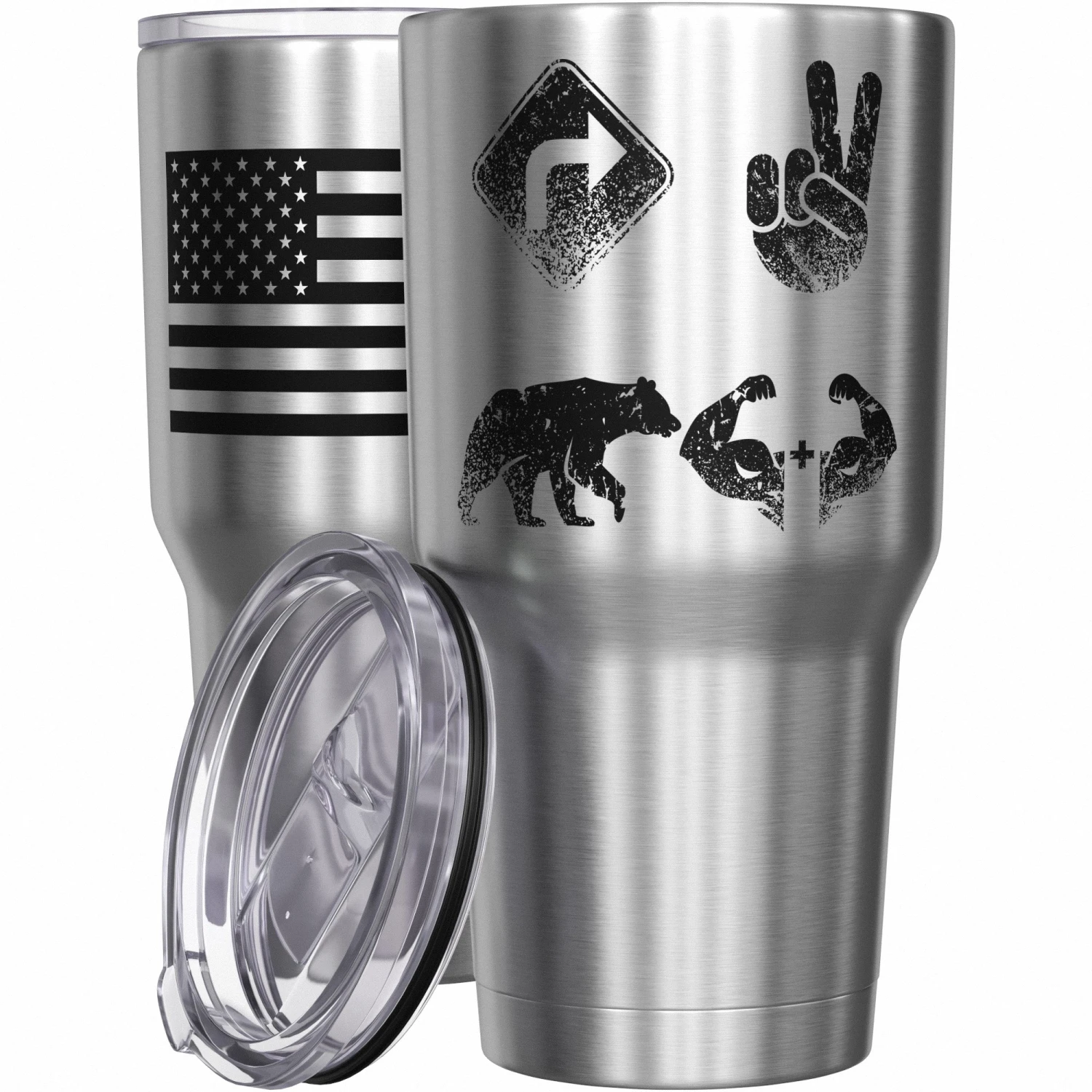 Right 2 Bear Arms Stainless Steel Tumbler - Image 7