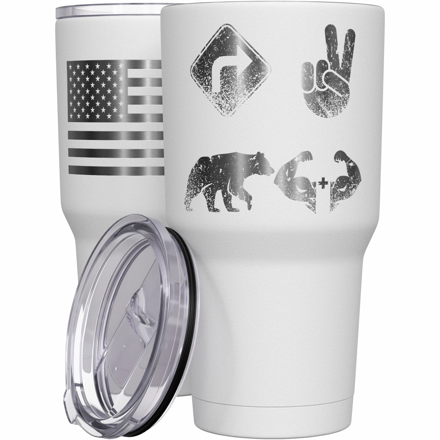 Right 2 Bear Arms Stainless Steel Tumbler - Image 9