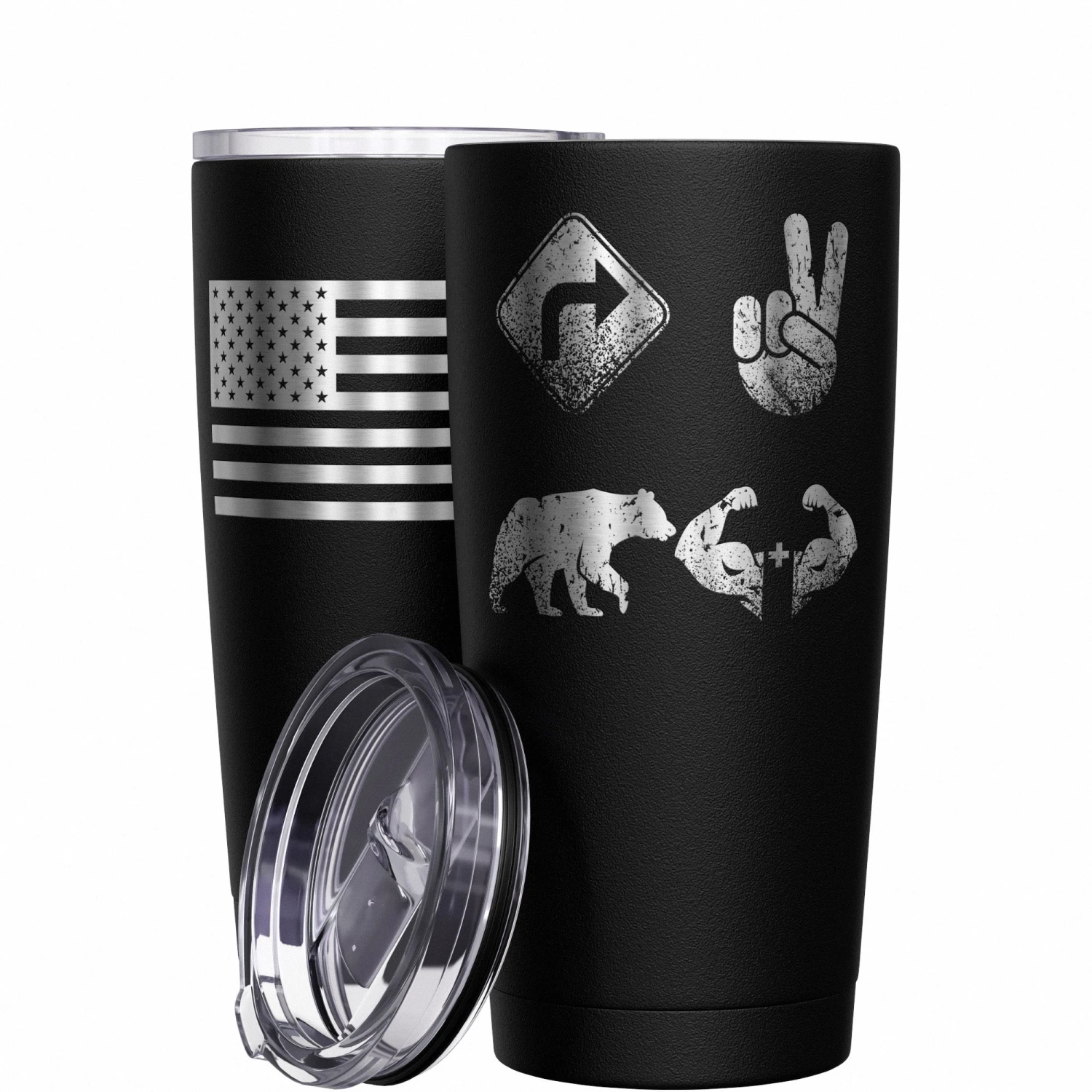 Right 2 Bear Arms Stainless Steel Tumbler - Image 10