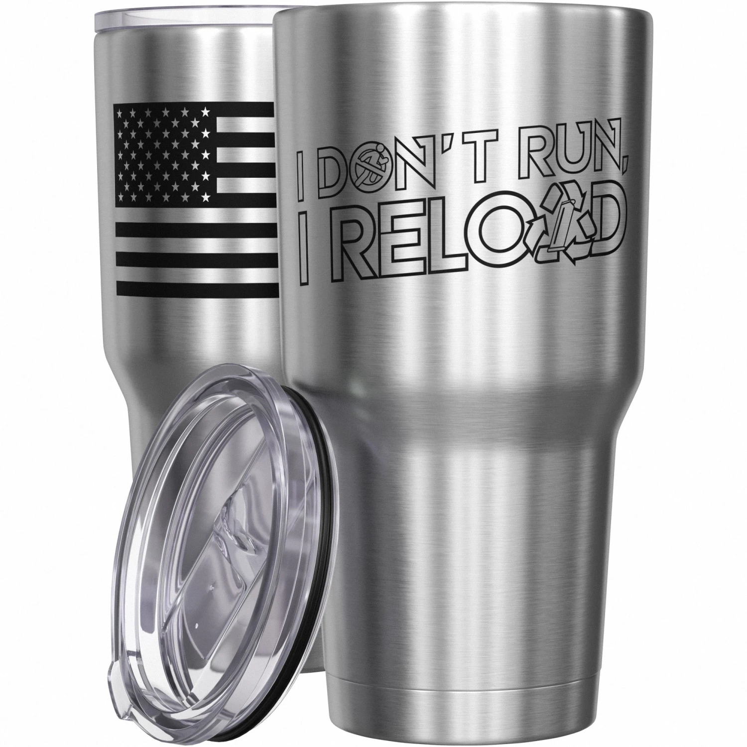 I Don't Run Stainless Steel Tumbler - Image 7