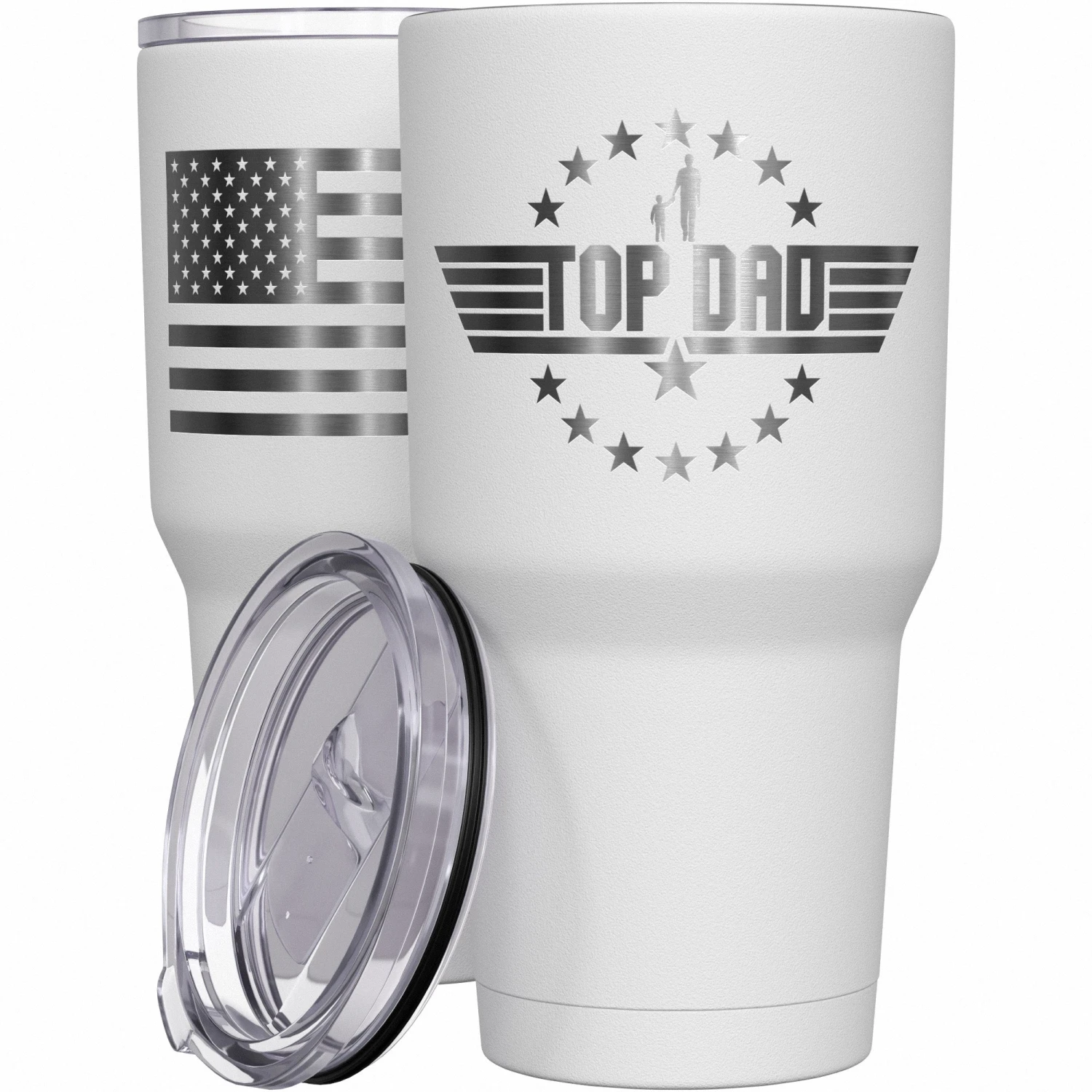 Top Dad Stainless Steel Tumbler - Image 9