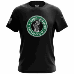 Guns - Liberty And Happiness Short Sleeve Shirt