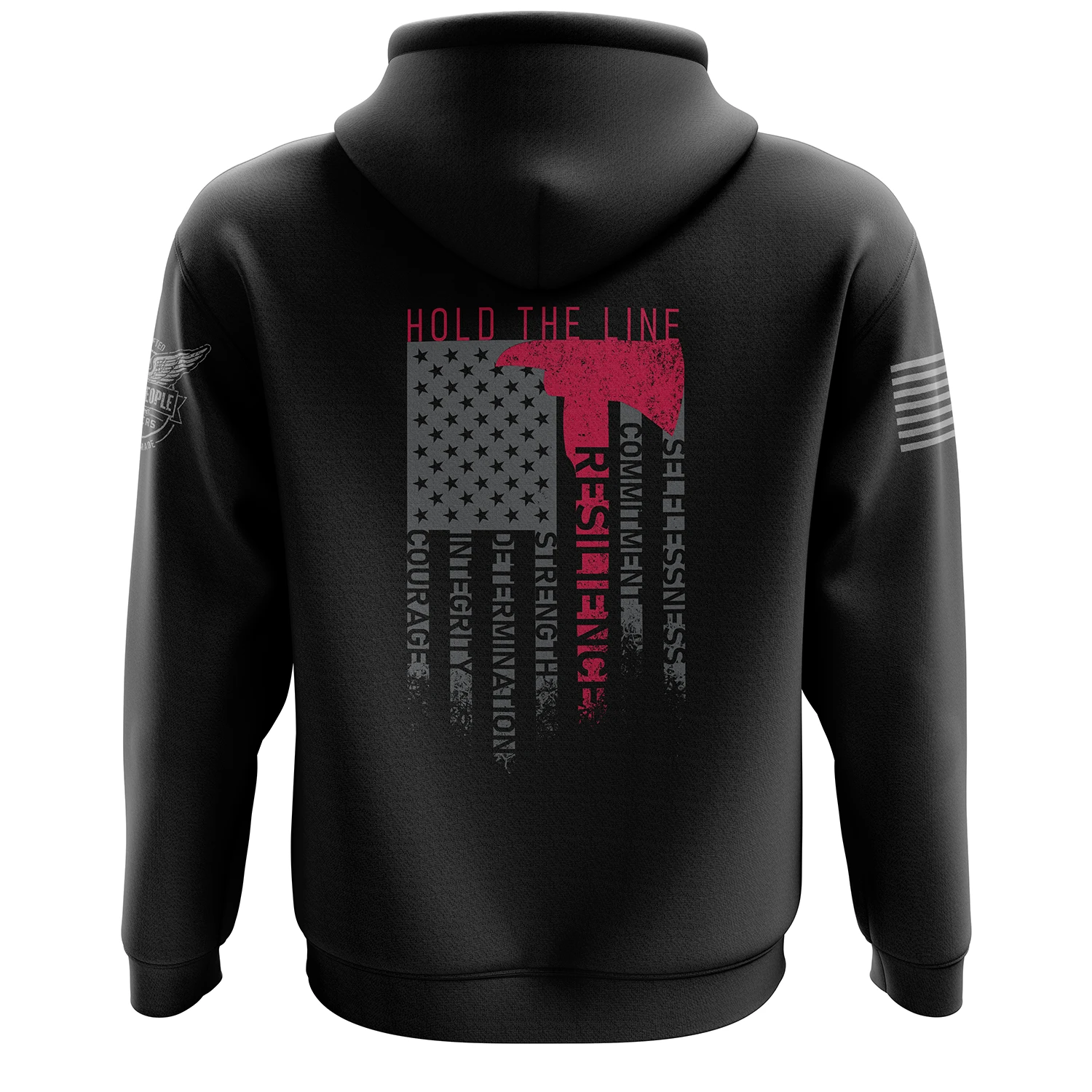 Hold The Line - Fire Rescue Hoodie - Image 3
