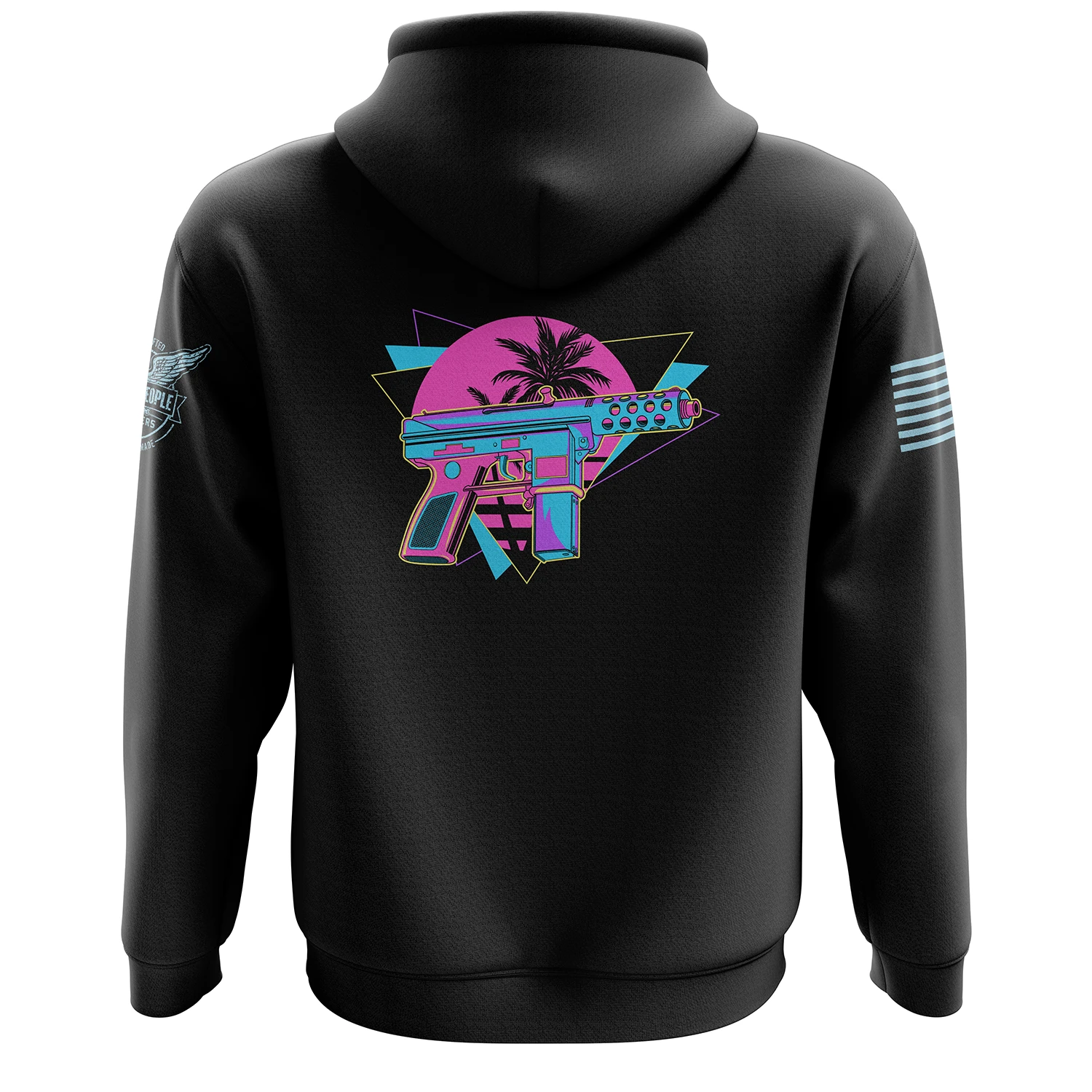 Retro Wave Tec9 Hoodie - Image 3