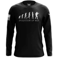 Evolution Of Man Long Sleeve Shirt