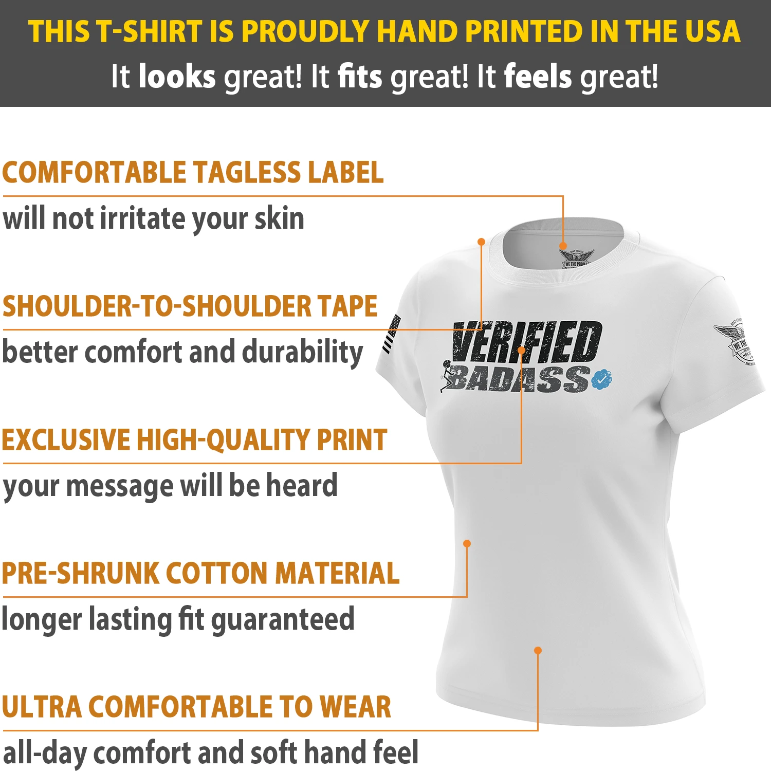 Verified Badass Women's Short Sleeve Shirt - Image 12