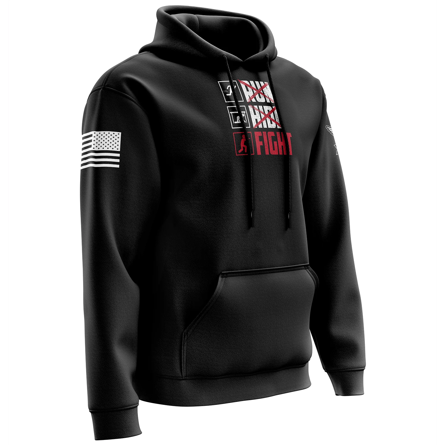 Run Hide Fight Hoodie - Image 4