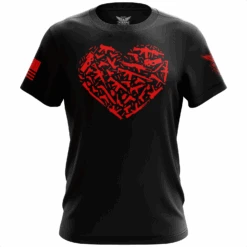 Gun Heart Short Sleeve Shirt