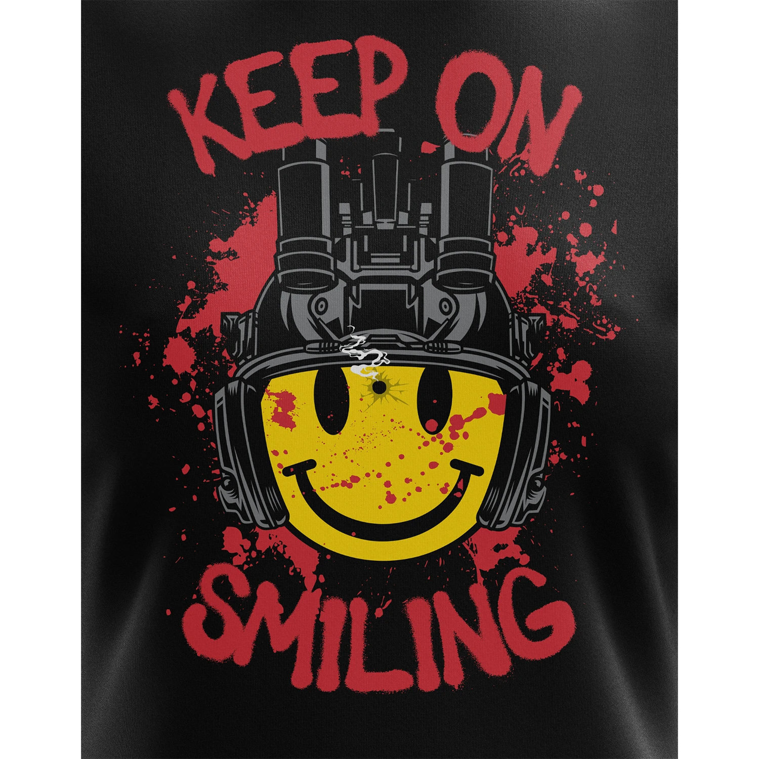 Tactical Smiley Face Women's Short Sleeve Shirt - Image 3